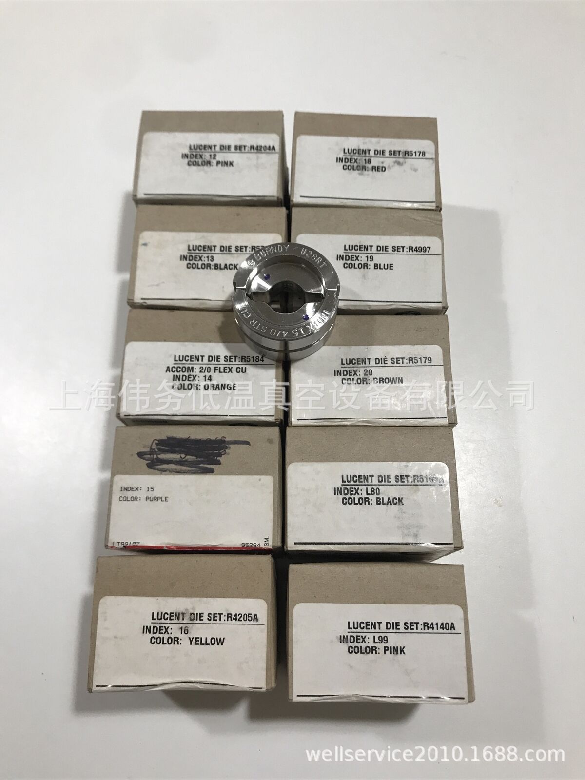 Burndy U28RT Crimper U-Die, INDEX 15, Purple ITEM NO. 421580