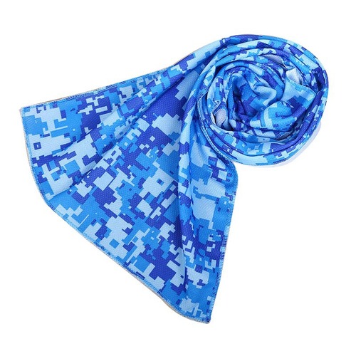 Printed Camouflage Cool Towel Cold Sensation Cooling Sports Towel Outdoor Sports Yoga Fitness Portable Towel