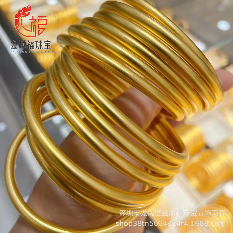 Ancient Heritage Gold Bracelet Pure Gold 999 Plain Ring Gold Bracelet Water Shell Jewelry 24K Gold Wholesale Ancient Heritage Gold Bracelet Pure Gold 999 Plain Ring Gold Bracelet Water Shell Jewelry 24K Gold Wholesale