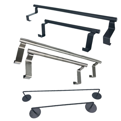 Manufacturer's iron stainless steel towel rack storage rack wall-mounted multi-purpose storage rack nail-free towel hanging rod