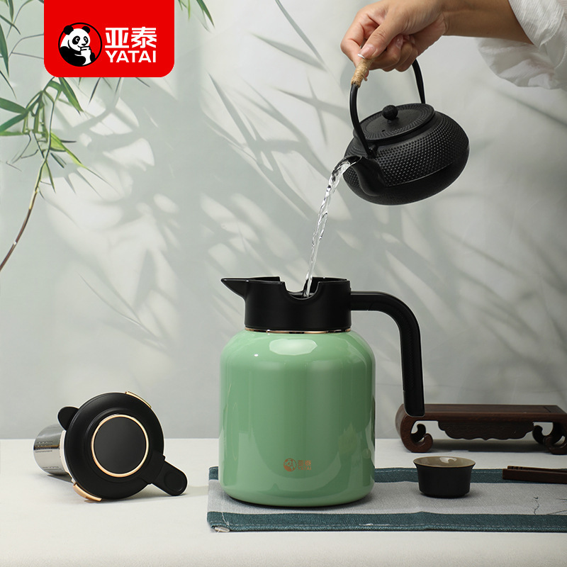 亚泰新款316L大容量保温壶热水瓶茶水分离家用水壶保温瓶厂家批发|undefined