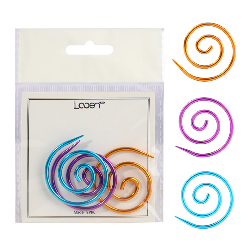 Amazon's New Circular Spiral Knitting Needle Sweater Marking Needle Round Knitting Crochet Set Accessories Wholesale Amazon's New Circular Spiral Knitting Needle Sweater Marking Needle Round Knitting Crochet Set Accessories Wholesale