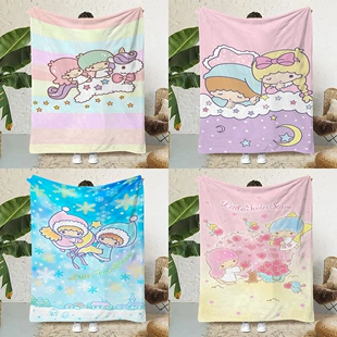 Фланелевый плед Sanrio с Мышиком и Куроми для детей