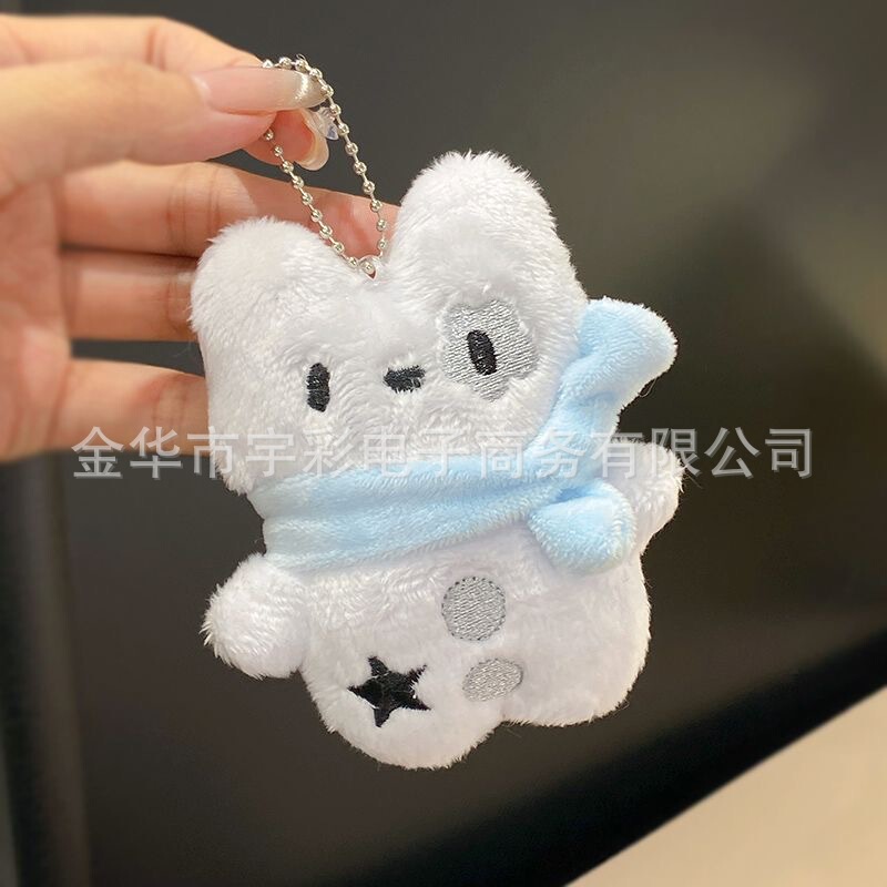 かわいい甘いスカーフ子犬ぬいぐるみペンダントインスクールバッグペンダントぬいぐるみキーホルダーギフトスカーフ子犬|undefined