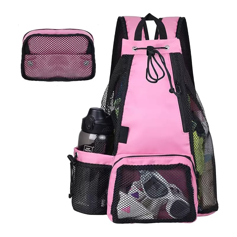 2026新款网眼抽绳游泳包可折叠跨境沙滩袋带湿袋游泳装备健身背包