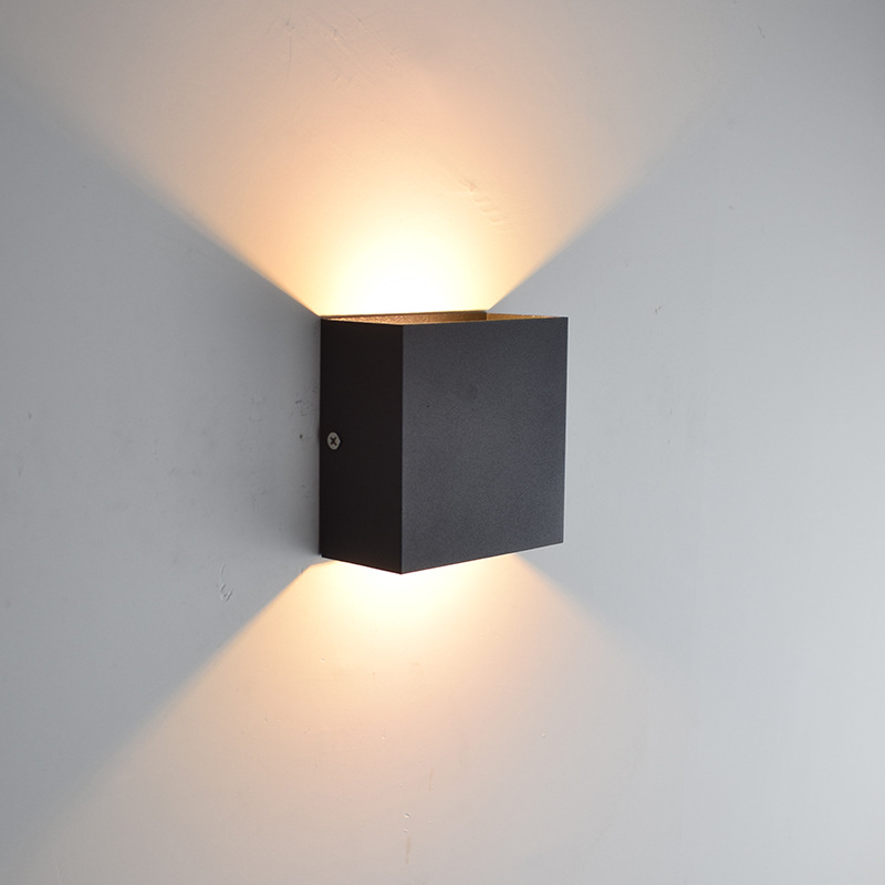 AliExpress Amazon luz LED oscurecimiento de noche lámpara de pared interior de aluminio moderno simple arriba y abajo de la lámpara de pasillo de iluminación