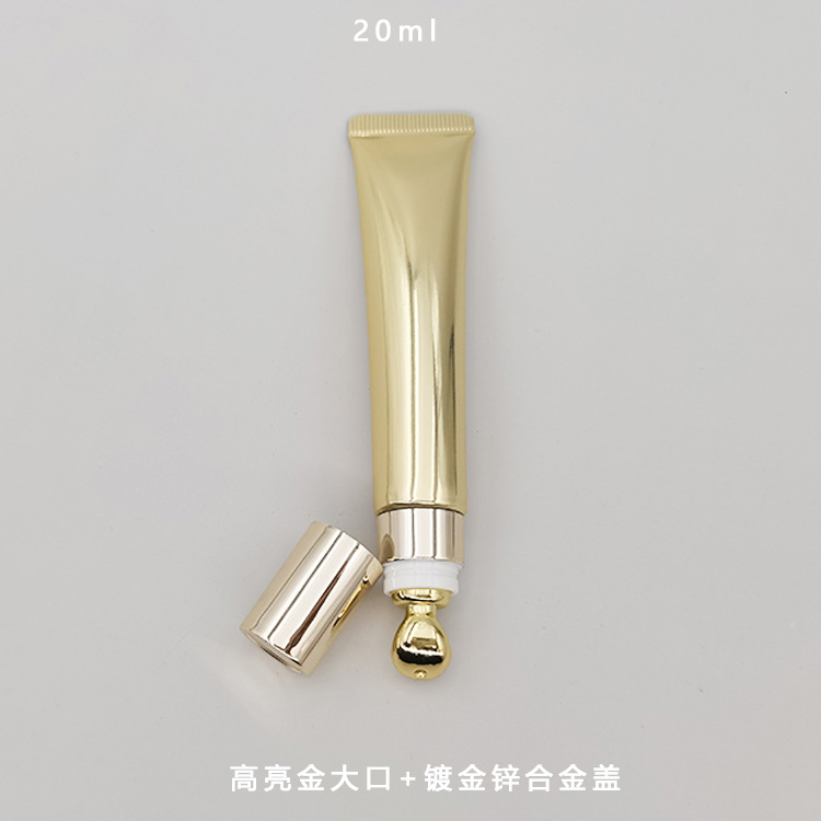 En stock manguera cosmética 10ml15ml20mlg crema de ojos esencia leche oro plata aleación zinc cerámica/cabeza eléctrica