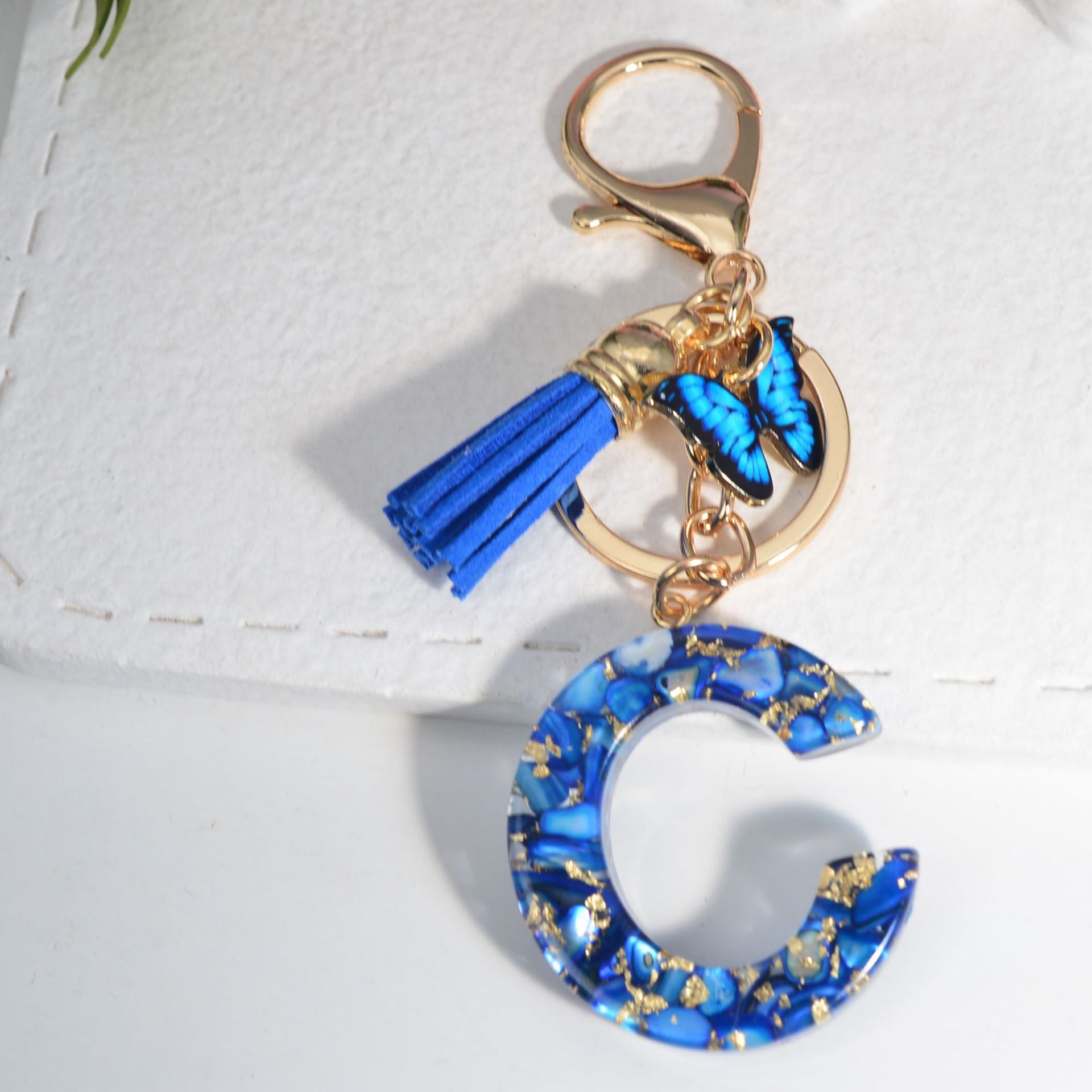 Keychain Classification Modern Style Simple Style Letter Resin Painted Women's Keychain