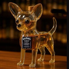 跨境新款Dachshund Dog Whiskey Bottle吉娃娃威士忌酒瓶创意