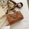 Fashionable chain, shoulder bag, western style, 2021 collection, Korean style, internet celebrity