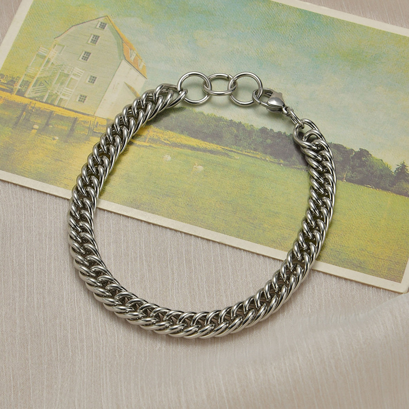 Woven 8.5mm Round Chain Bracelet display picture 5