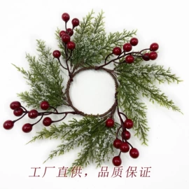 圣诞花环;仿真绿植;圣诞装饰品