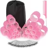 50-piece set light pink 240g (6.0+4.5+3.6+2.5 each 6+24 metal hairpins+1 steel needle comb+1 non-woven bag)