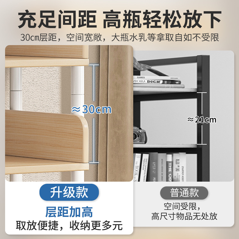 Estante de libros simple de hierro forjado doméstico de almacenamiento de suelo estante de exhibición estante de almacenamiento estante de estante de almacenamiento estante de biblioteca para estudiantes