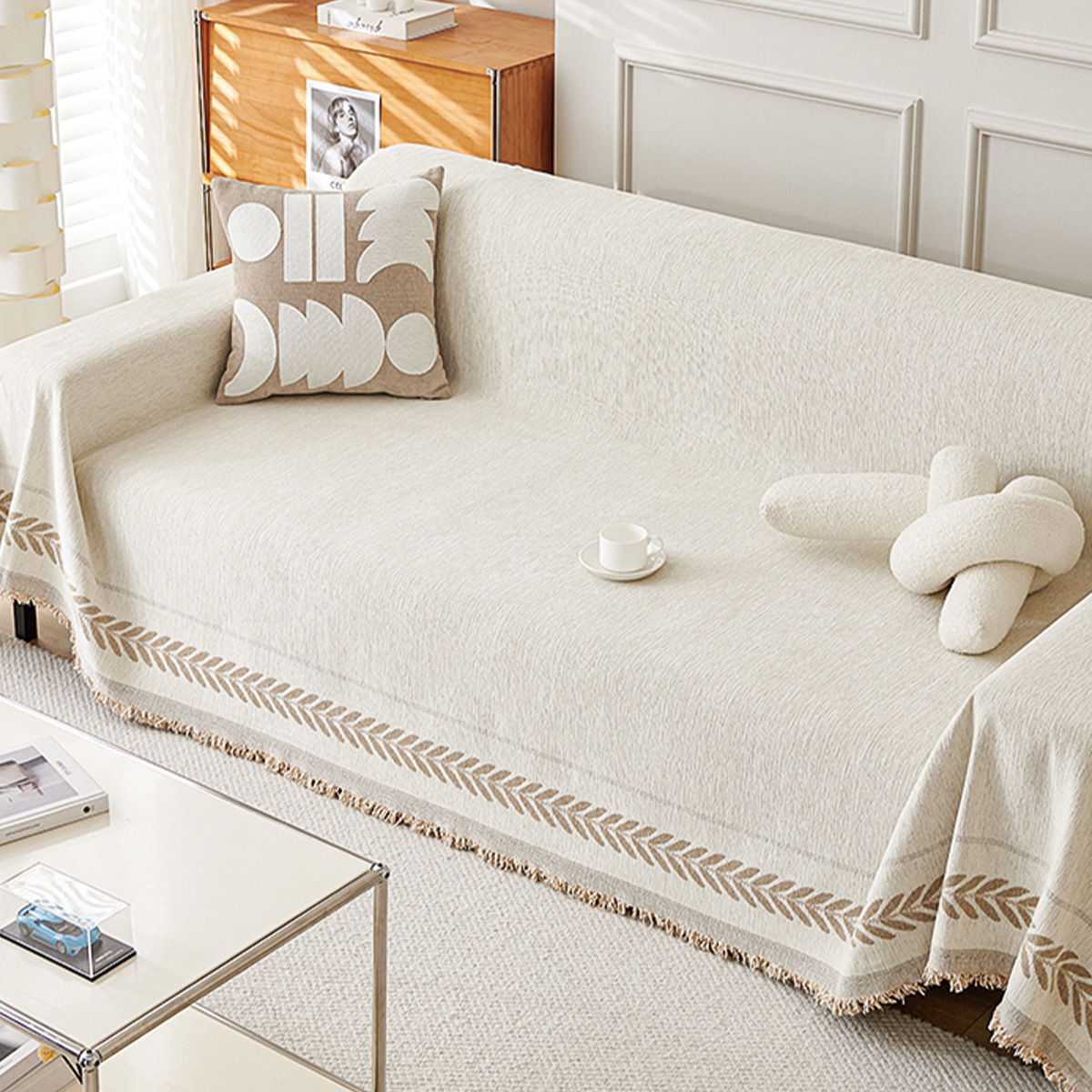 Funda de sofá universal para todas las estaciones, tela suave de alta calidad, diseño elegante transfronterizo