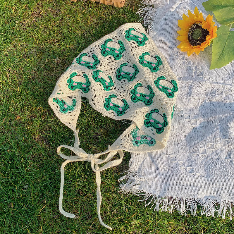 Dulce ins toallas triangulares francesas vino retro rojo cóncavo forma de toallas triangulares japonesas hechas a mano toallas de gancho