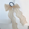 Light and thin cute hair rope with bow, hair accessory, Korean style