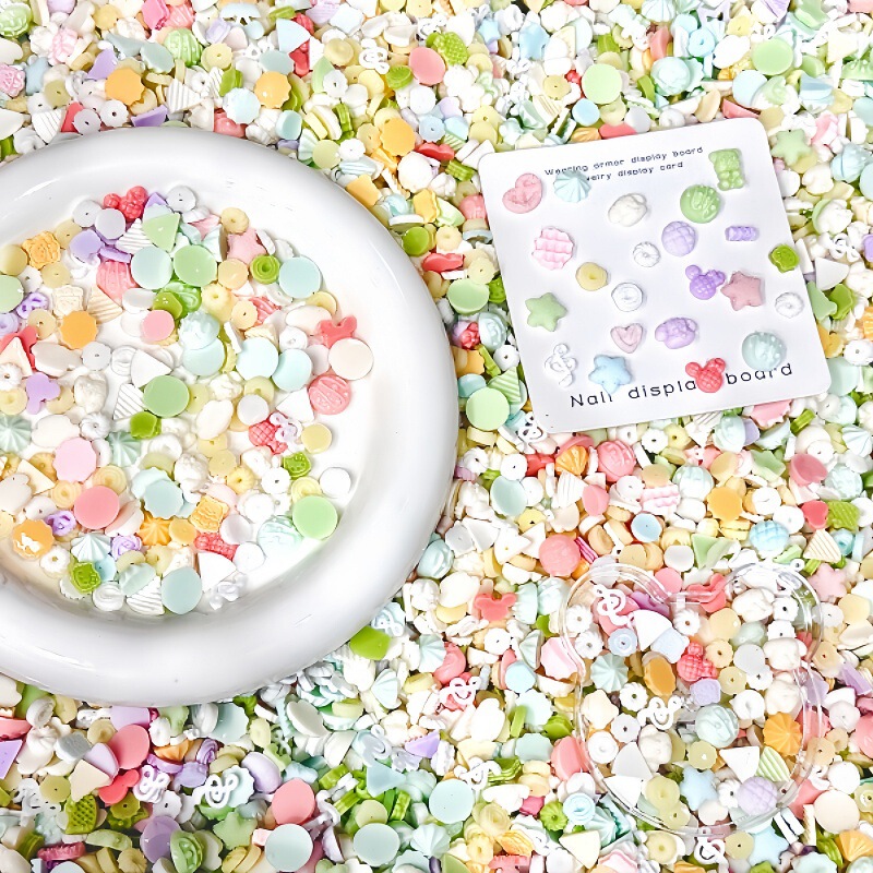 Super Mini Food Toy Mixed Cookies Nail Art Earrings Slime Cream Miniature Supermarket Filling DIY