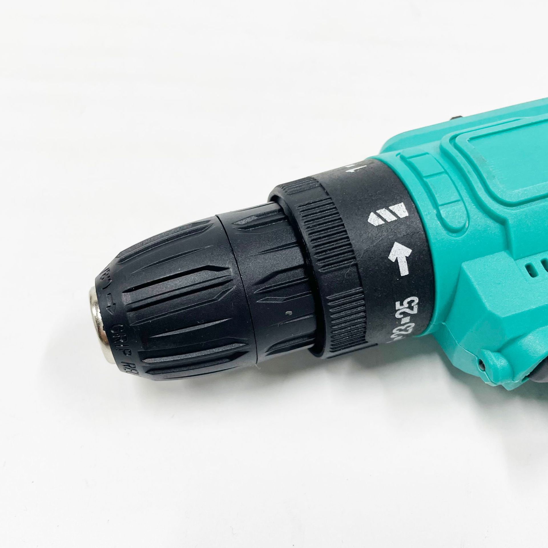 Taladro eléctrico pequeño con escobillas para batería de litio doméstica, con ajuste de doble velocidad, taladro de pistola multifuncional portátil al por mayor.