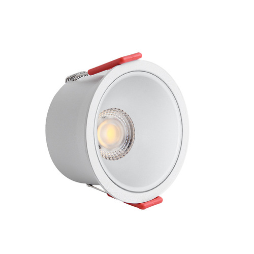 Embedded anti-glare LED ceiling light for home living room wall wash light cob narrow edge downlight high color rendering 7.5 holes