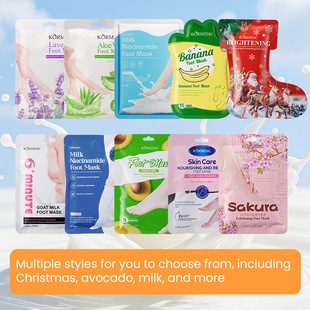 Kormesic Full English Christmas Moisturizing Hand Mask and Foot Mask, Hand Mask, Cross-Border Foreign Trade Manufacturer, In-Stock Wholesale