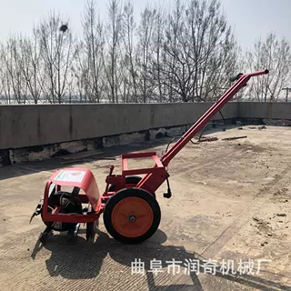 充电式多功能电动除草机开沟机翻土农用微耕机开荒锄草工具
