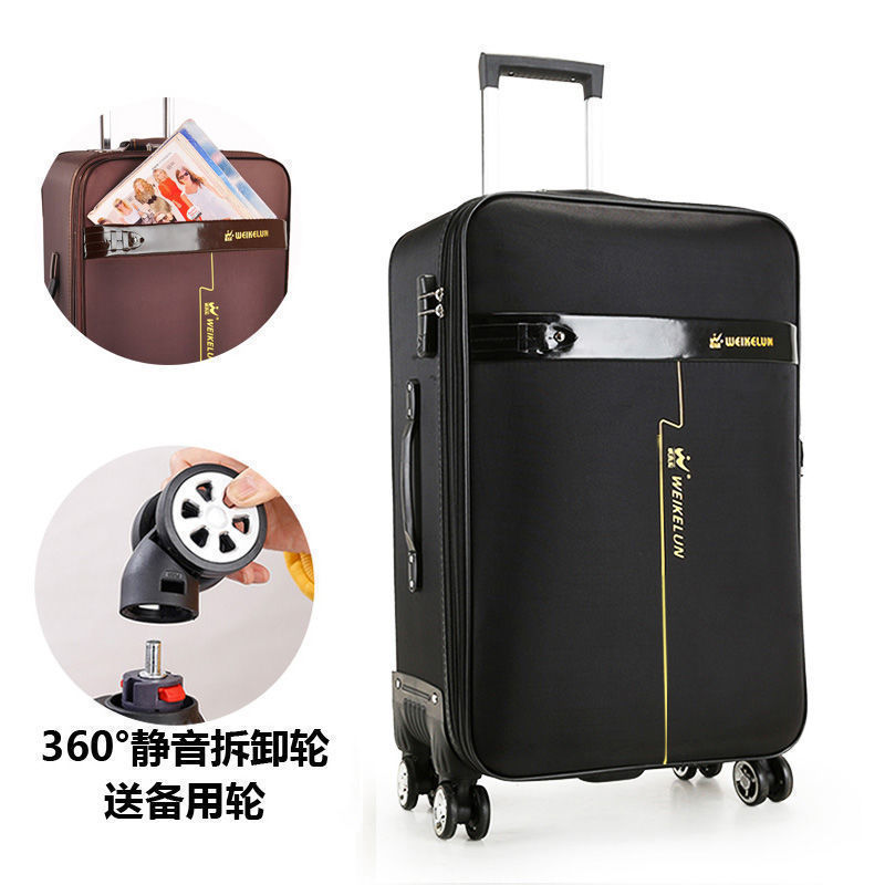 Método de maleta de viaje Oxford Bra-bar, maleta de moda para hombres y mujeres, maleta de estilo coreano, lienzo, caja de código, maleta de cuero.