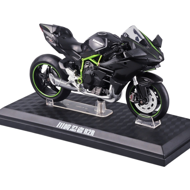 CCA genuino autorizado 1:12 Kawasaki Ninja H2R Aleación de moda la motocicleta adornos TikTok Venta caliente