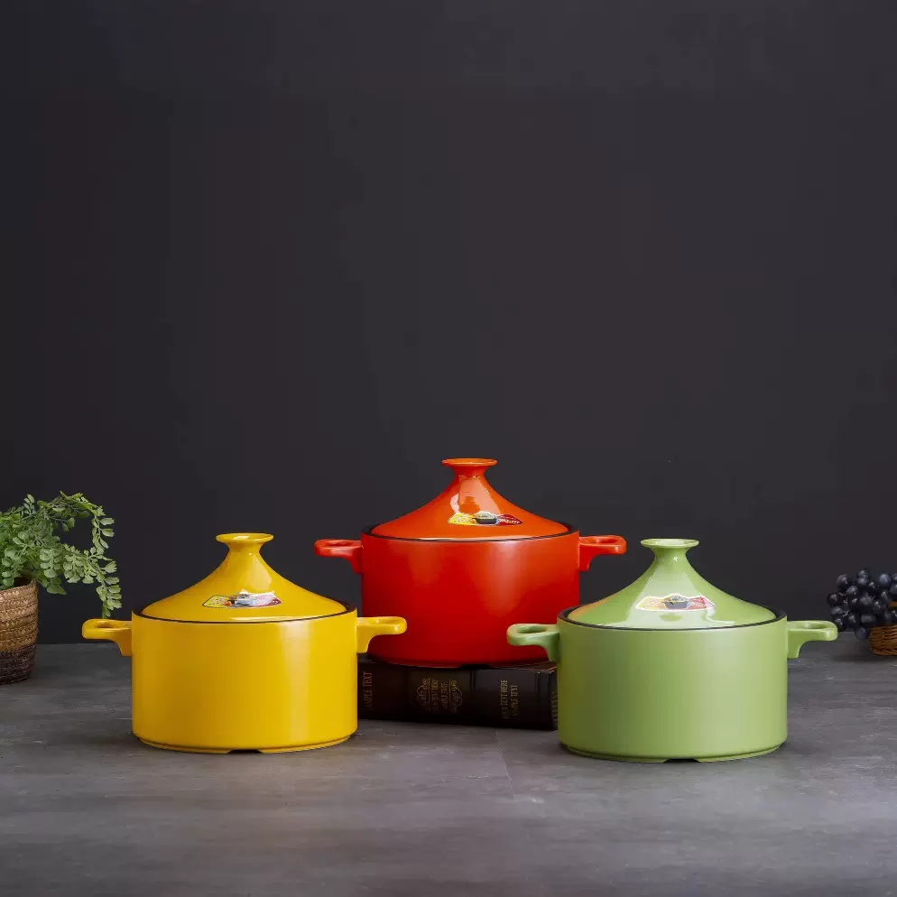 景德镇砂锅汤煲家用燃气耐高温干烧不裂炖锅陶瓷锅高颜值汤锅沙锅