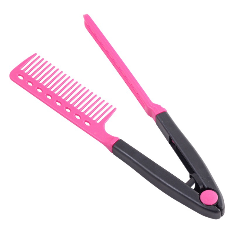 Peine rizador y alisador V-shape de doble uso coreano