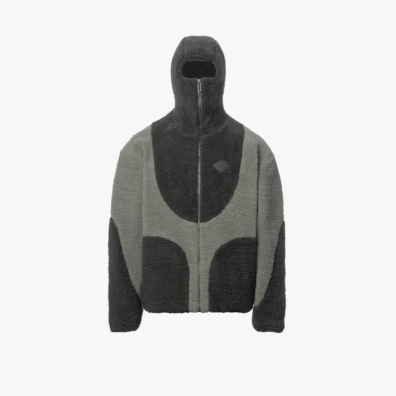 Y2K Color-Block Fleece Jacket – Retro Futuristic Zip-Up With 3D Typography (Unisex S-XXL) – Cybercore Streetwear Essential_viptrois.com
