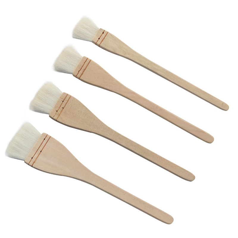 Juego de 4 brochas de lana populares para envíos internacionales.