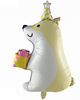 New birthday animal aluminum film balloon long ear rabbit birthday puppy hamster and squirrel modeling balloon party decoration