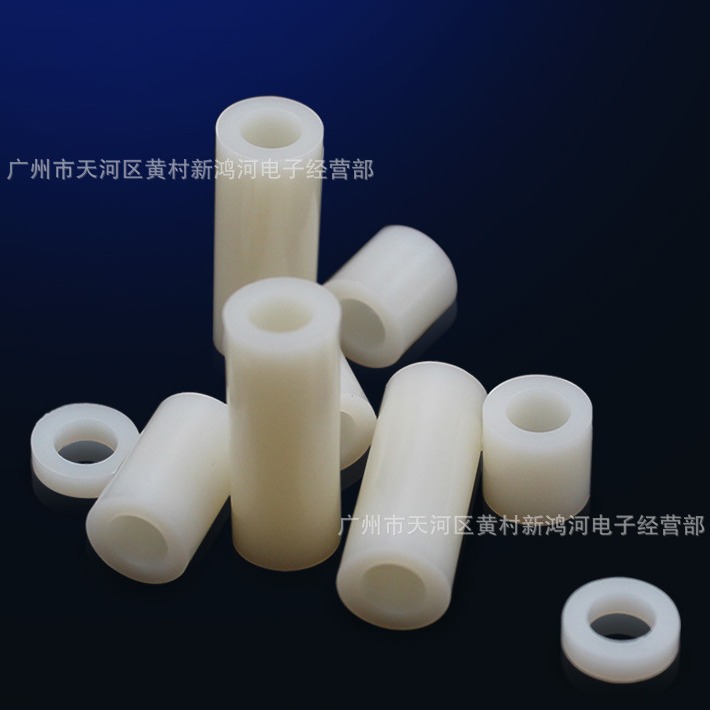 供应 7X3X7MM ABS圆形直通柱塑料间隔柱直通空心柱绝缘支撑垫高柱