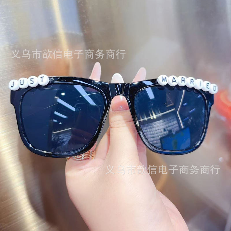 跨境亚马逊热销斜角爱心太阳眼镜欧美派对凹造型爱心墨镜女高级感|undefined