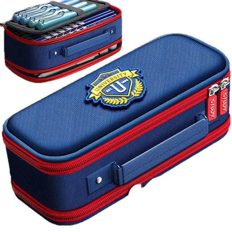 2025 New High-value Stationery Box For Primary School Students, Stationery Bag, Pencil Case, British Style Simple Pencil Case_voghion.com