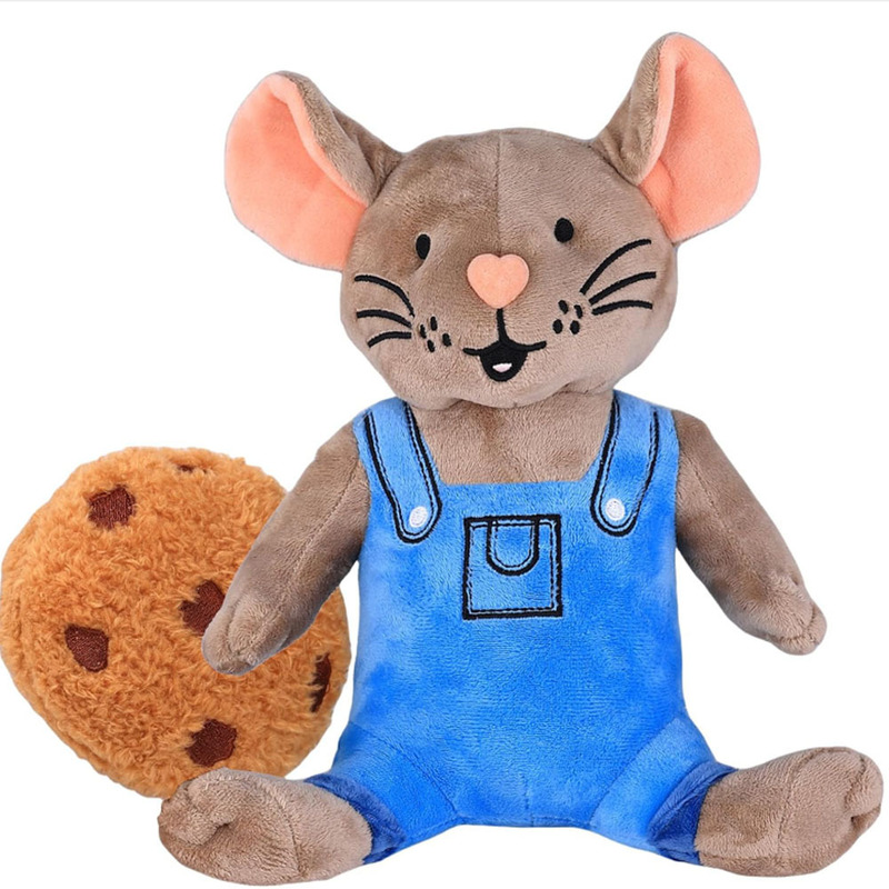 Book Character Mouse a Cookie Plush Toy Children's Picture Book Toy Cotton Doll In-Stock Picture Book Same Style