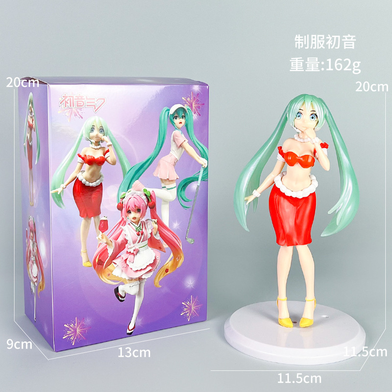 初音未来手办动漫水冰月美少女蕾姆花嫁穹妹二次元公仔模型摆件批|undefined