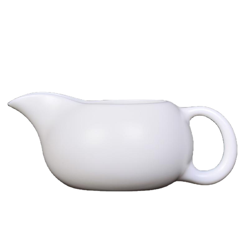 Winjiang dehua porcelana blanca Taza de cerámica taza masculina dispensador de té oveja grasa Jade porcelana promedio taza Kung Fu juego de Té mar Accesorios