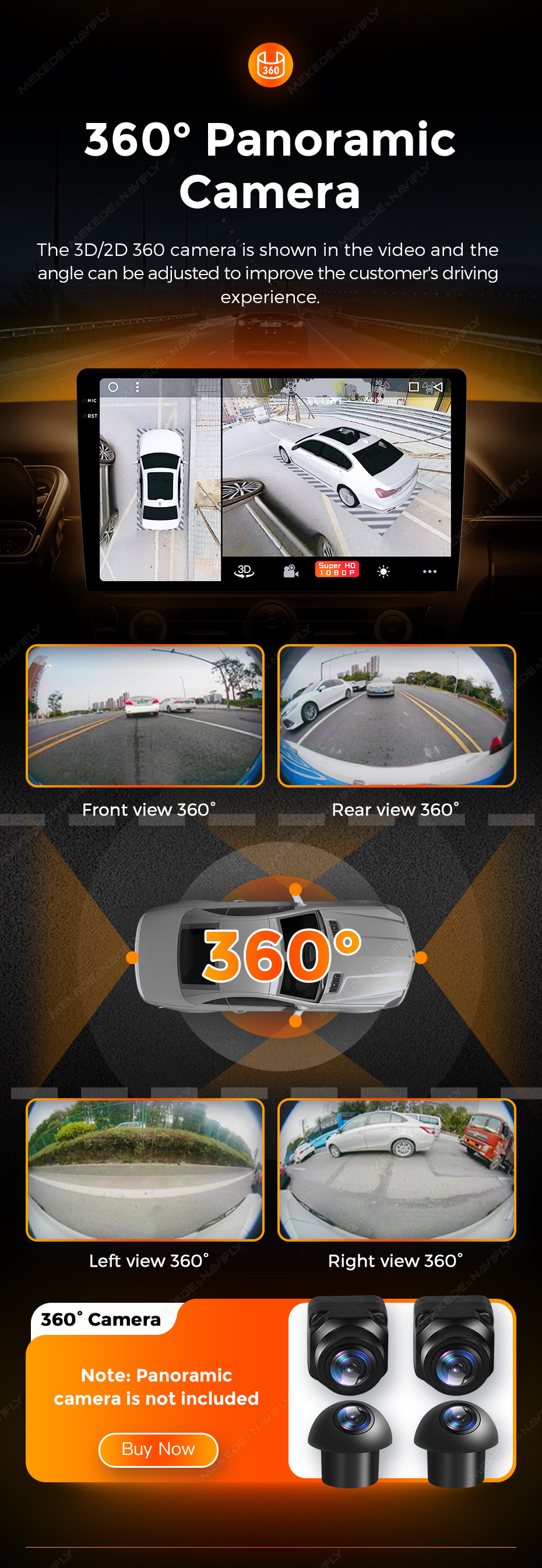Fangyitong 7865 Android Hd Large Screen 9inch / 10inch Host Dvd Navigation Player Universal Car Device