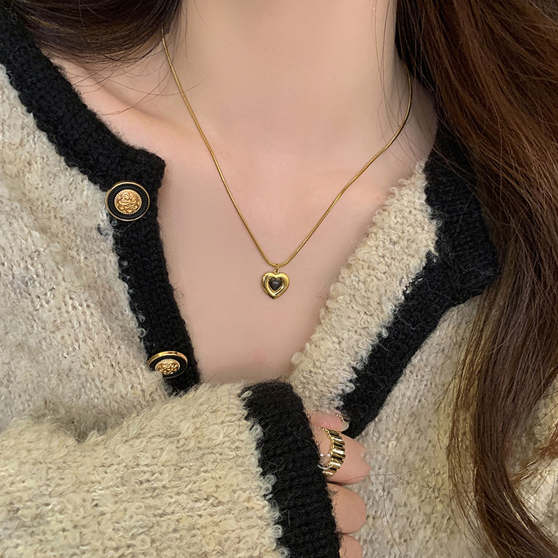 Women's Gender Plating Design New Trendy High-grade Simple Graceful Titanium Steel Necklace For Women Spring And Summer Hot-selling Non-fading Exquisite Clavicle Chain