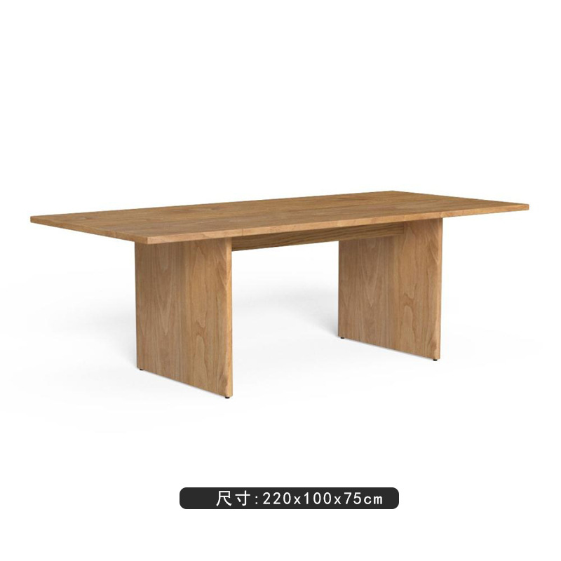 Mesa larga de teca 2.2m