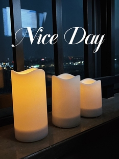 ✅ Solar Camping Atmosphere Candle Light Electronic Flame Outdoor Waterproof Light Control Charging Courtyard Decoration