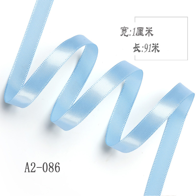 1cm cinta de poliéster arco DIY cinta boda fresco ramo fruta caja de regalo de embalaje colorido satén cinta decorativa