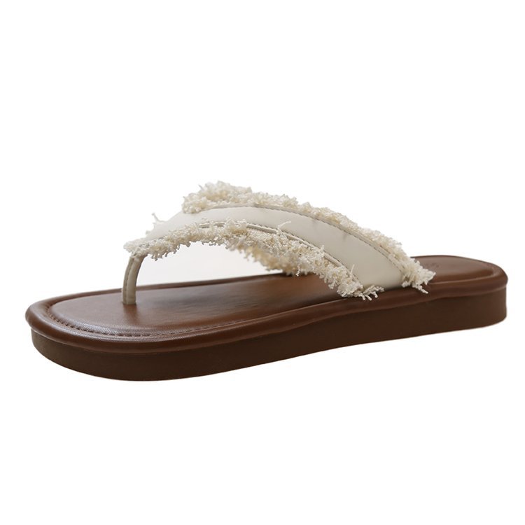 Women's Flip-Flops Summer New Flat High-End Outdoor Beach Shoes Soft Sole Casual Versatile European And American Style_vogvips.com