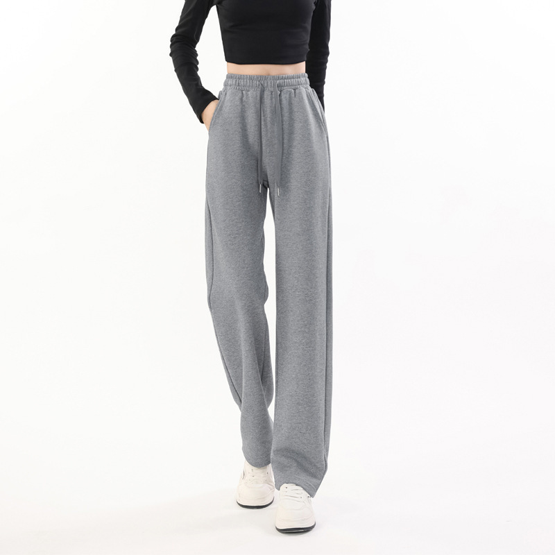 95% Cotton Gray Sweatpants for Women, Spring/Summer 2026 New Model, Pure Cotton Casual Pants with Terry Fabric 95% Cotton Gray Sweatpants for Women, Spring/Summer 2026 New Model, Pure Cotton Casual Pants with Terry Fabric