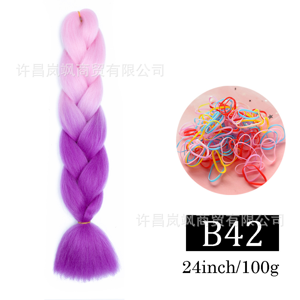 Peluca de trenza grande africana, color, trenza sucia, cuerda para el cabello, degradado, fibra química, trenza grande, reggae, hip-hop, trenza sucia, trenza