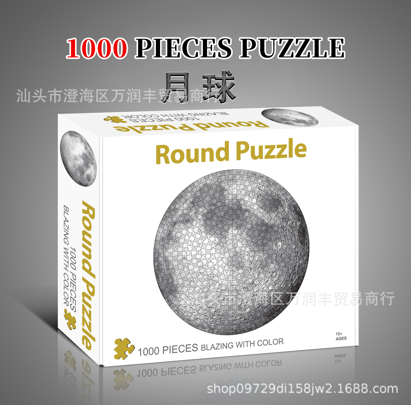 Rompecabezas para adultos 1000 piezas de papel, tarjetas blancas, rectángulos redondos, pinturas famosas, juguetes de descompresión para adultos, venta al por mayor difícil transfronterizo