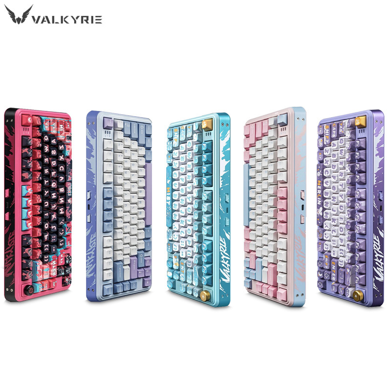 VALKYRIE瓦尔基里VK75客制化机械键盘 三模2.4G/有线/蓝牙线性轴|undefined
