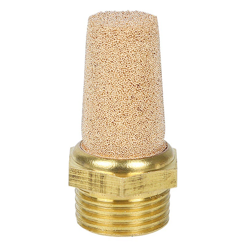 Глушитель пневматической меди шумоглушителя плоской головки весны клапана соленоида компонентов БСЛ Регулируемый Длинный Наполовину медный